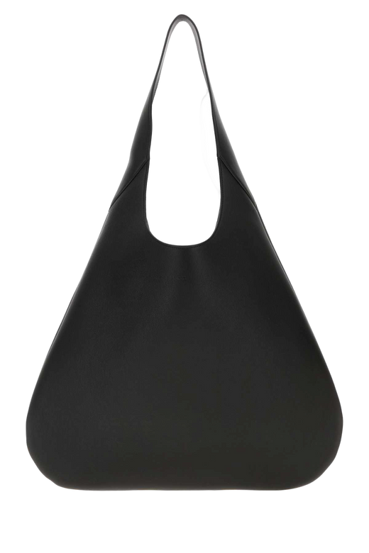 Carven Leather Shoulder Bag — Black