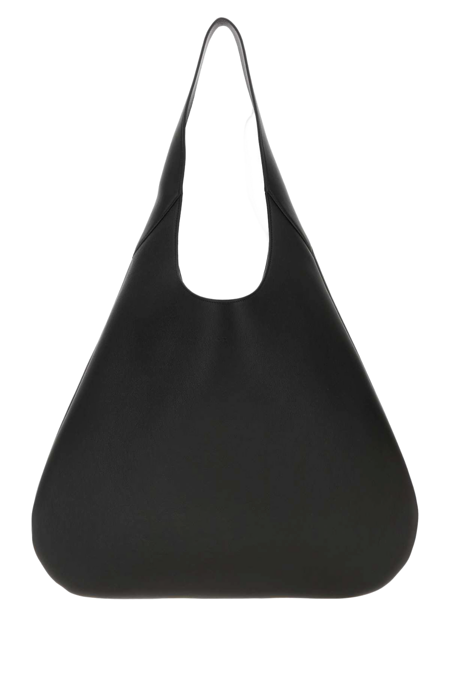 Carven Leather Shoulder Bag — Black