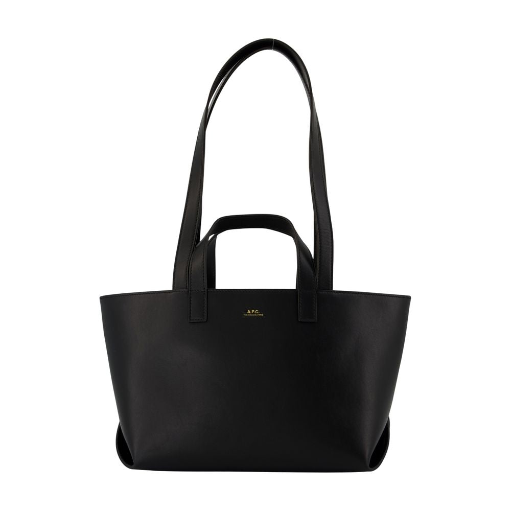 A.p.c. Le Drummer Shoulder Bag — Black Cowhide