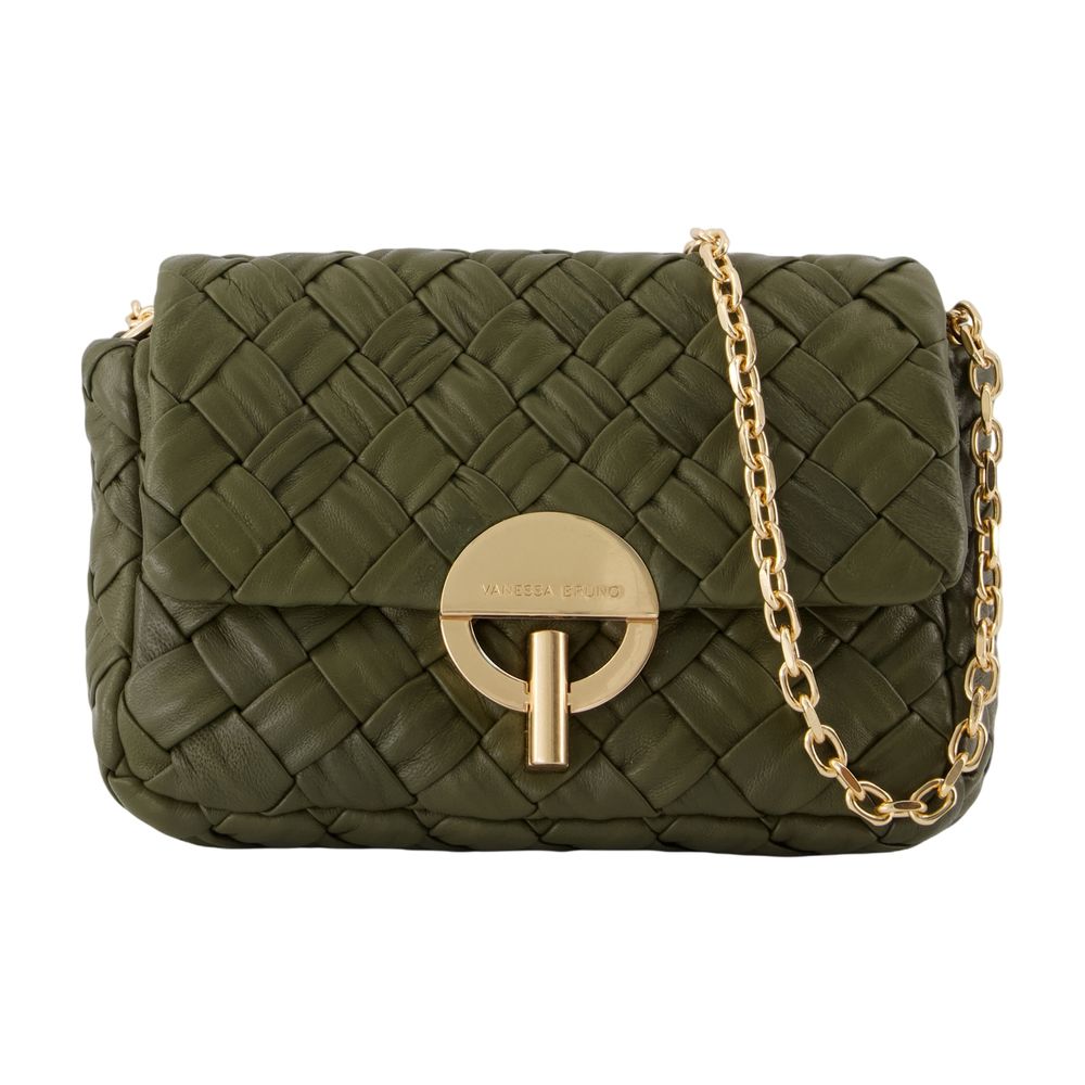 Vanessa Bruno Quilted Lambskin Shoulder Bag — Green