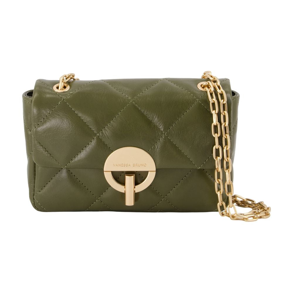 Vanessa Bruno Moon Moyen Crossbody Bag — Green Cowhide