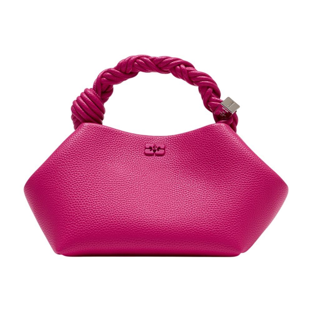 Ganni Bou Top Handle Bag — Pink Synthetic