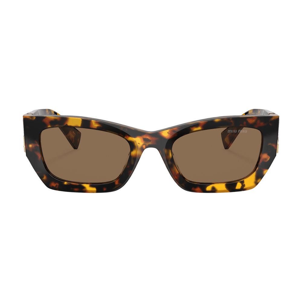 Miu Miu 0mu09ws-Vau06b53 Tortoiseshell Acetate Sunglasses — Brown