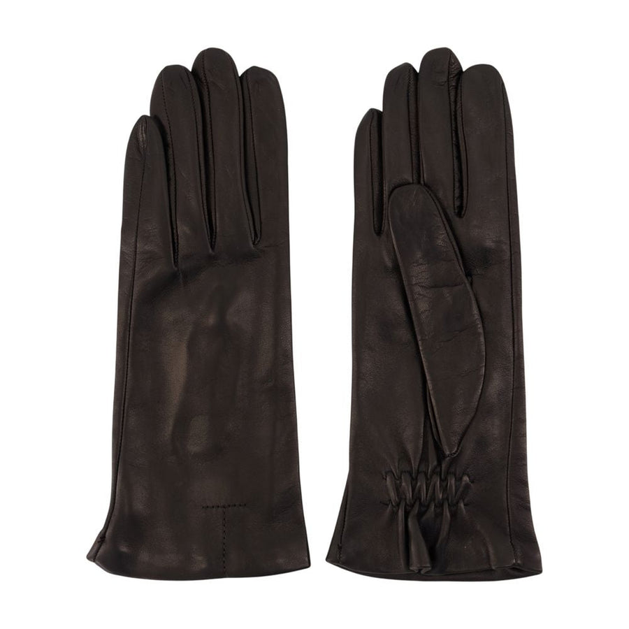 Toteme Calfskin Leather Gloves — Black