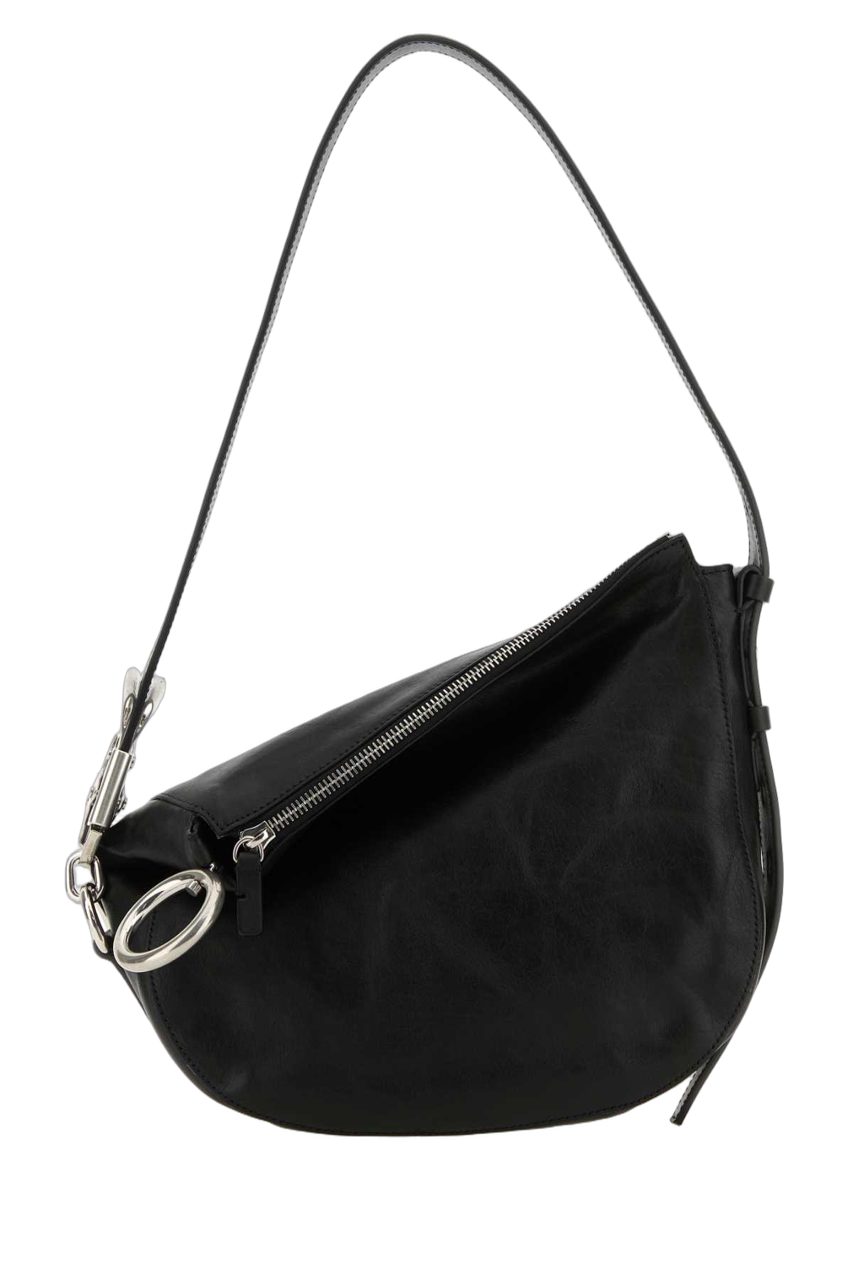 Burberry Calf Leather Shoulder Bag — Black