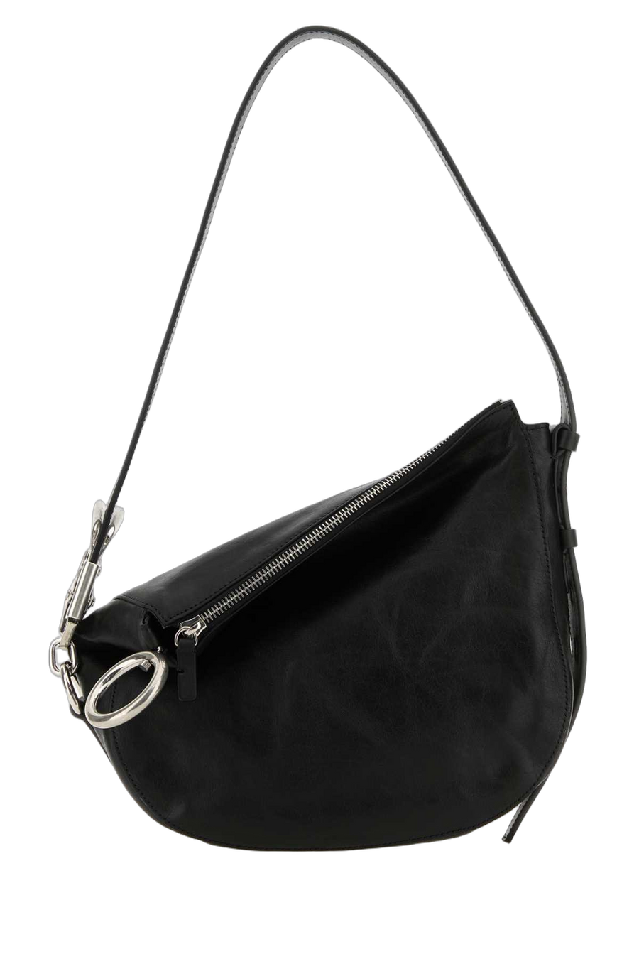 Burberry Calf Leather Shoulder Bag — Black