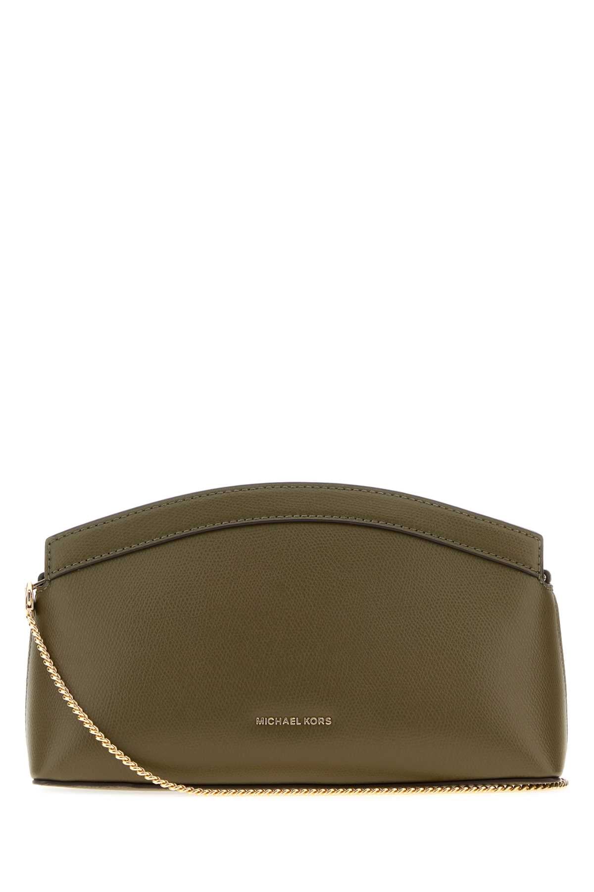 Michael By Kors Athena Clutch — Green