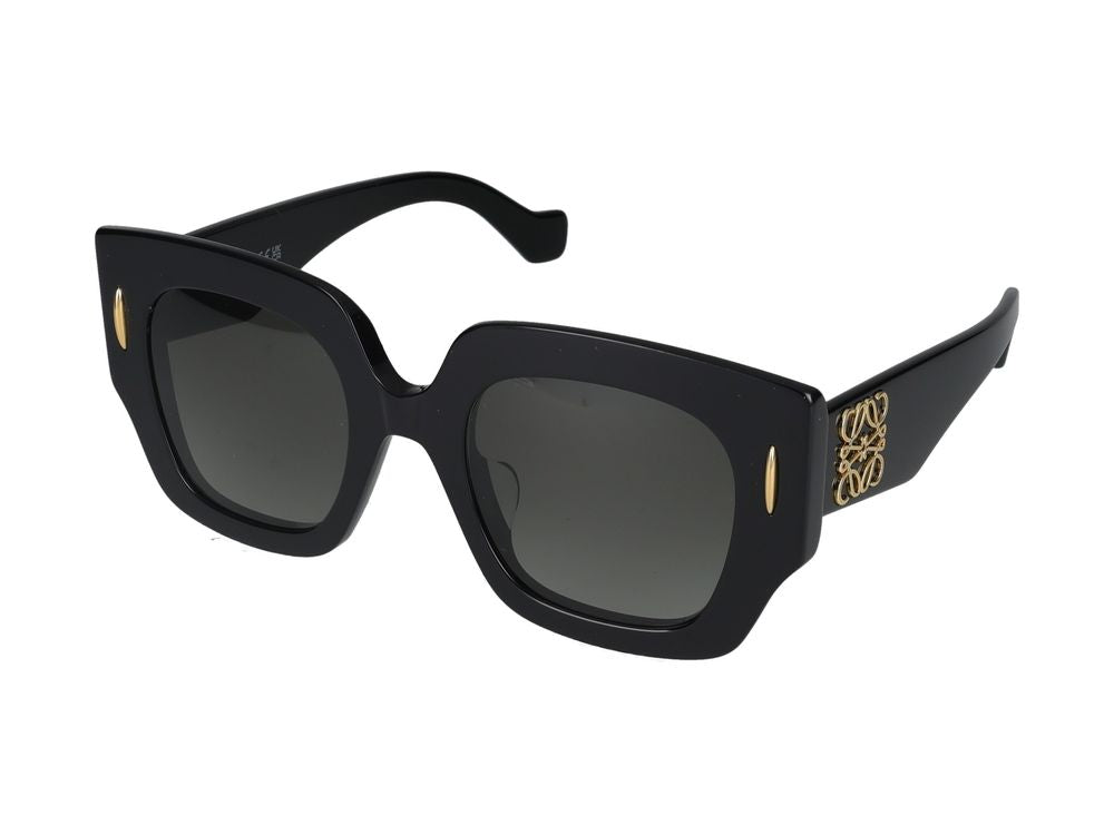 Loewe Lw40129u Oversized Squared Frame Sunglasses — Black Standard