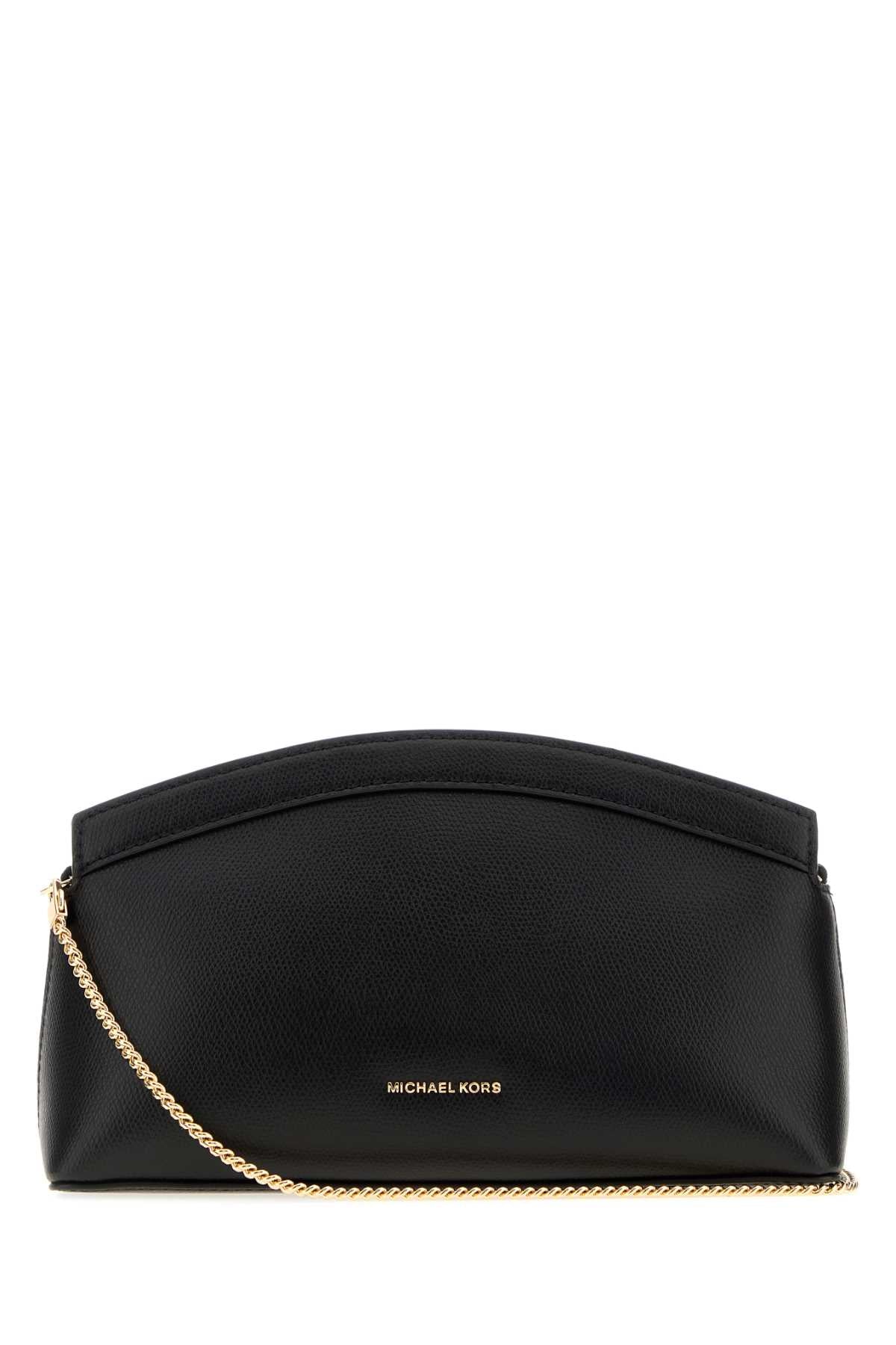 Michael By Kors Dome Clutch — Black