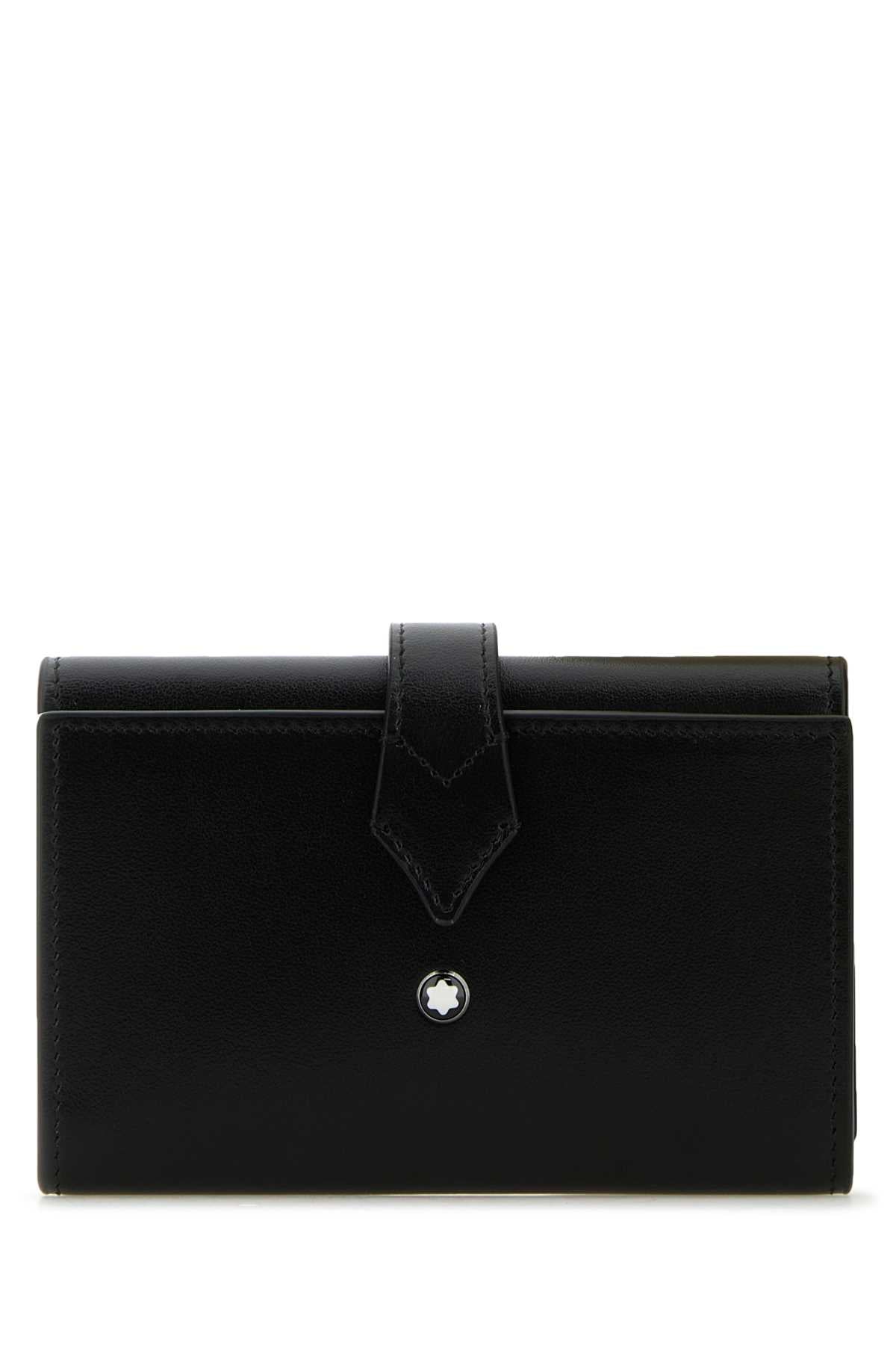 Montblanc Card Wallet — Black Exterior: Calf