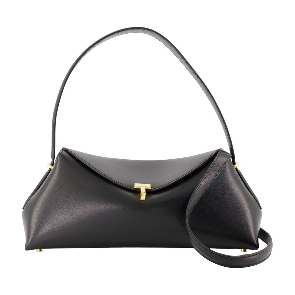 Toteme Shoulder Bag — Black Calfskin