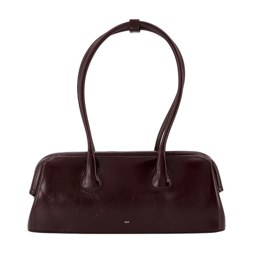 Osoi Boat Wide Shoulder Bag — Burgundy Cowhide