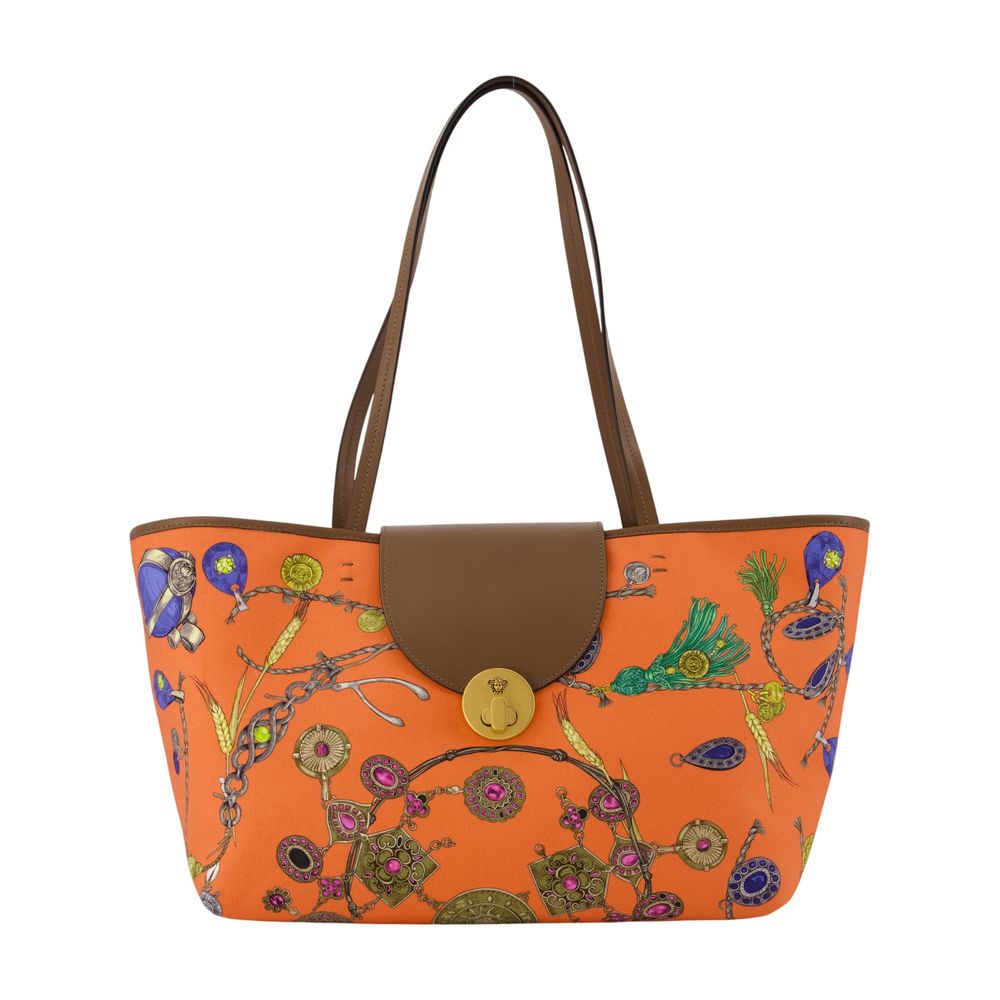 Versace Tote Bag — Orange Cotton