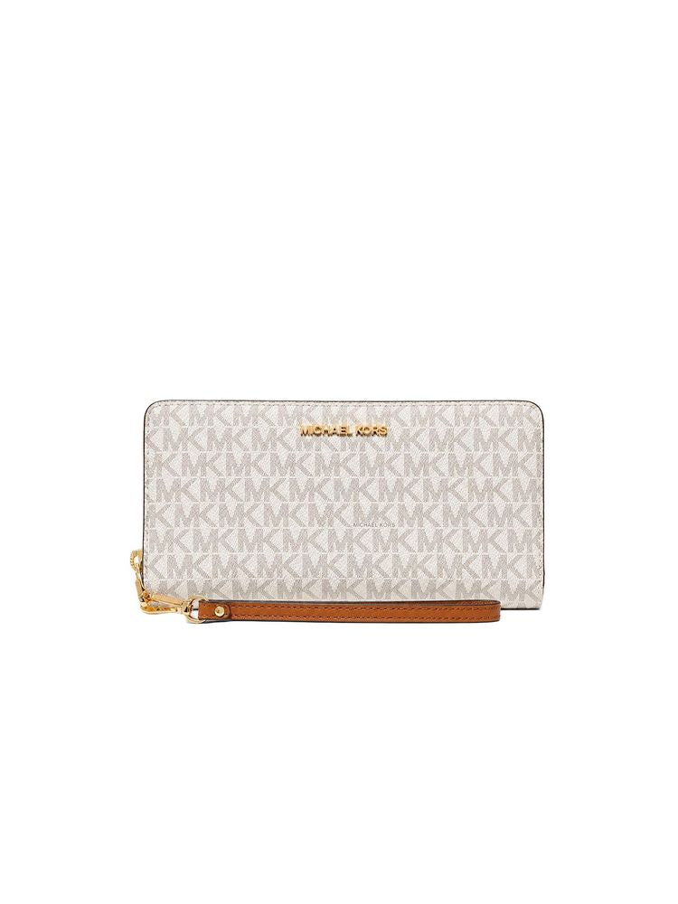Michael Kors Logo Coated Canvas Wallet — Beige 89.coated