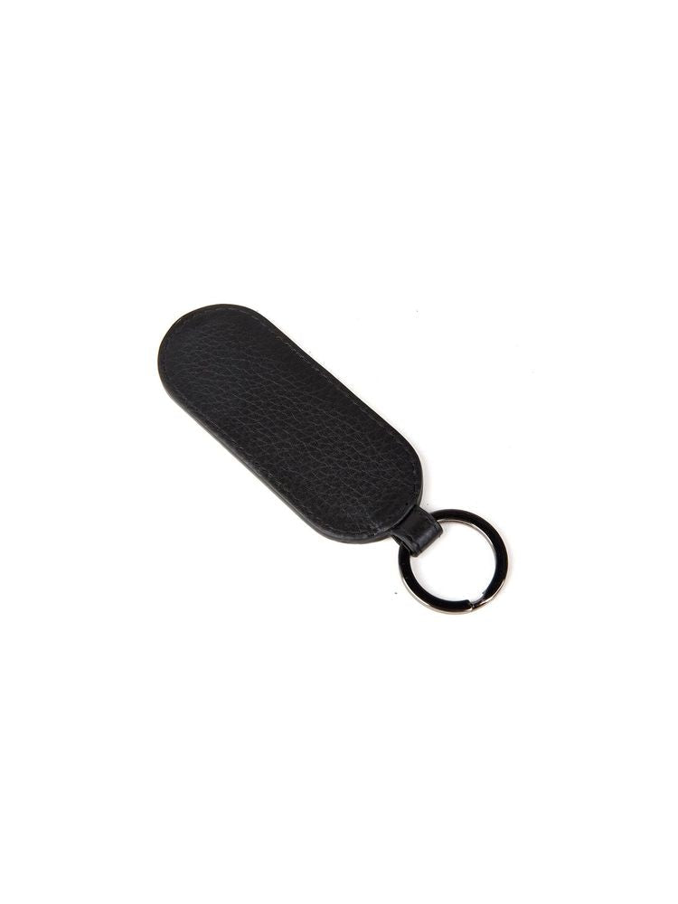 Momo Design Textured Genuine Leather Key Case — Black Keychains
