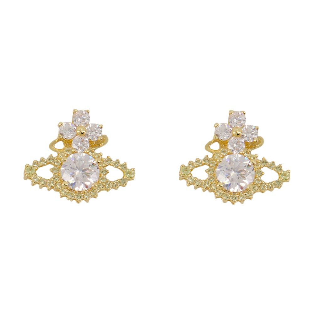 Vivienne Westwood Valentina Orb Earrings — Gold Metal