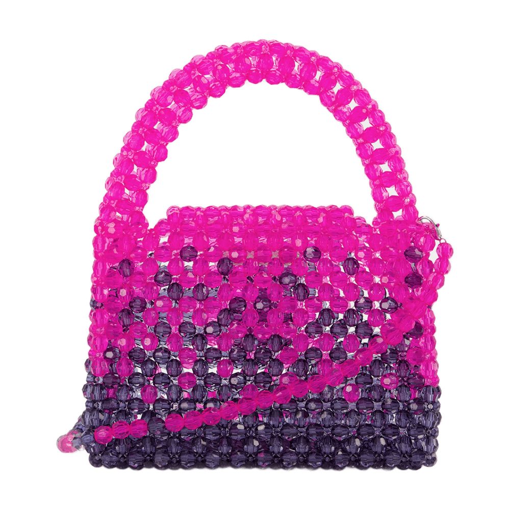 Germanier Beaded Hobo Bag — Pink Others