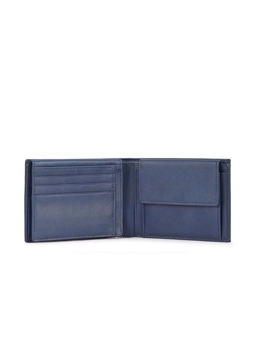 Piquadro Recycled Polyester Wallet — Blue