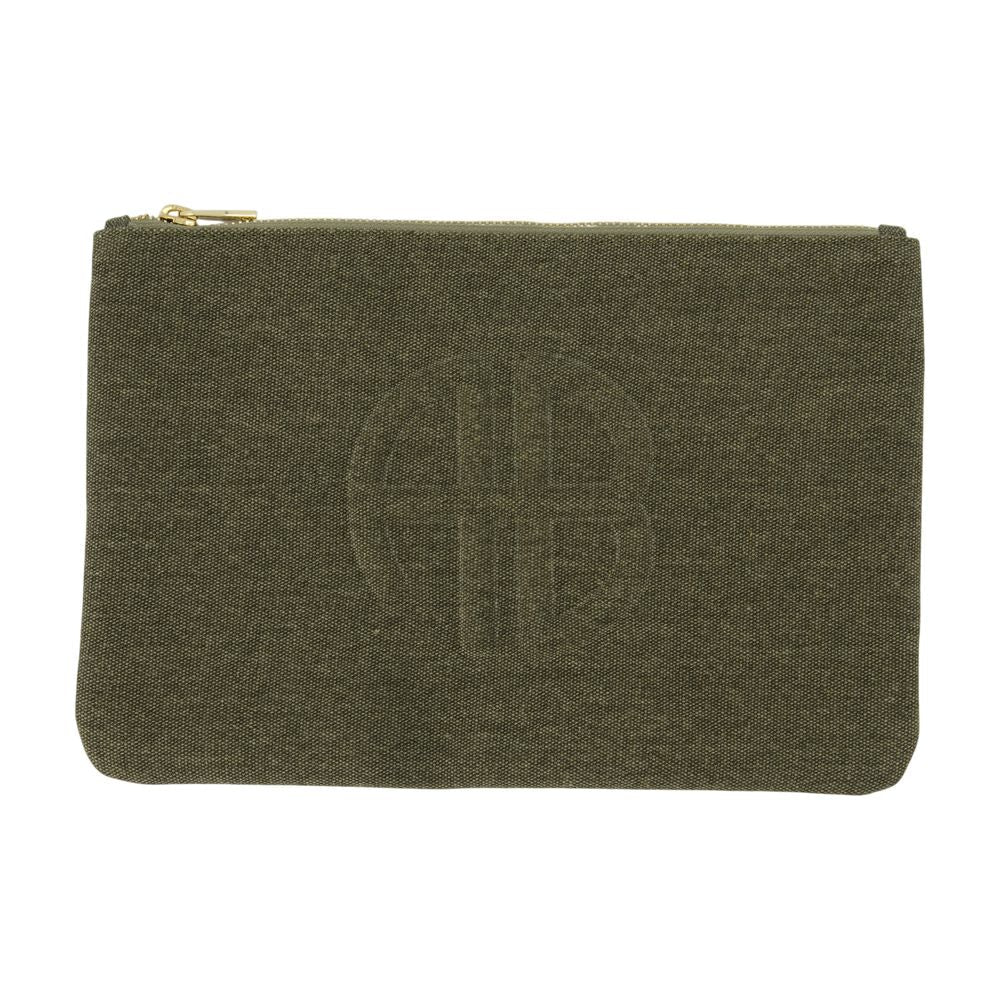Anine Bing Clutch — Green Cotton