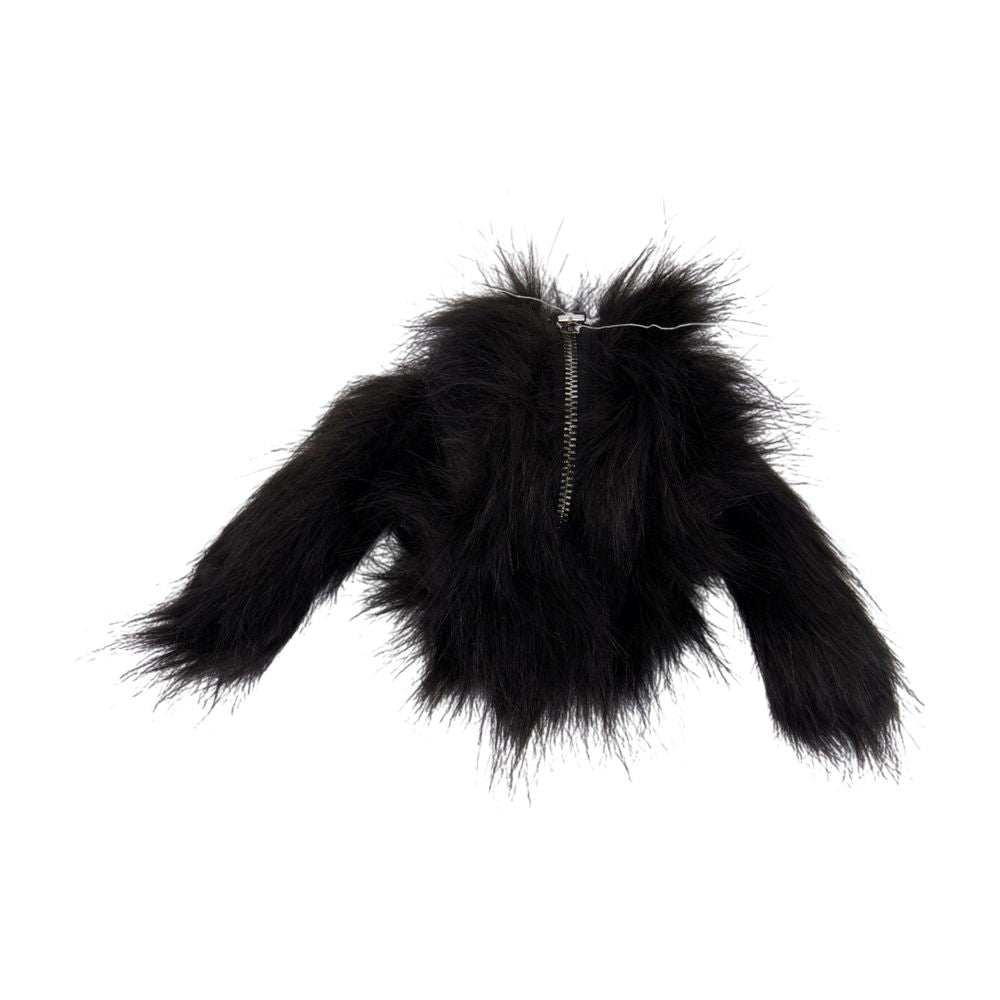 Simone Rocha Faux Fur Coin Purse — Black Fake_fur Purses
