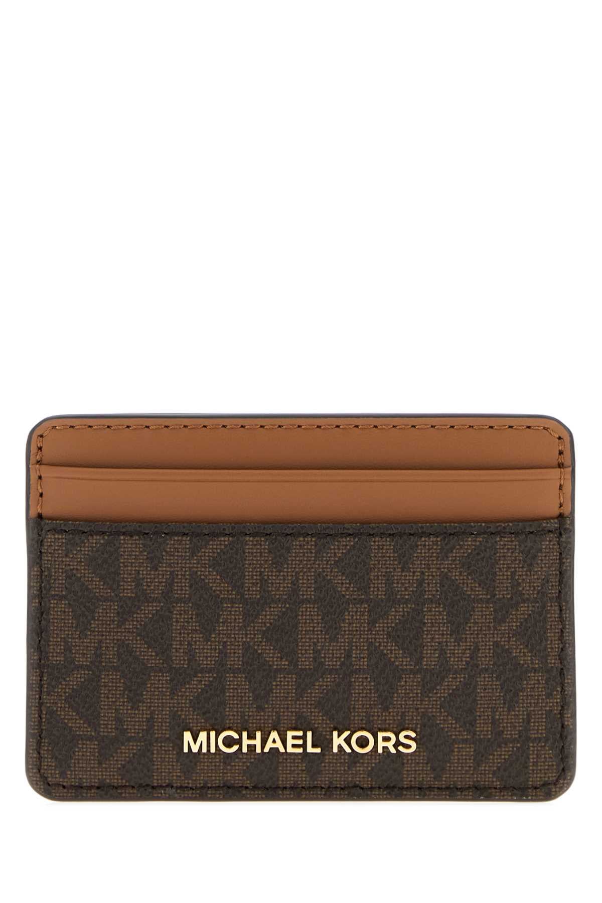 Michael By Kors Holder Card Case — Brown Wallet