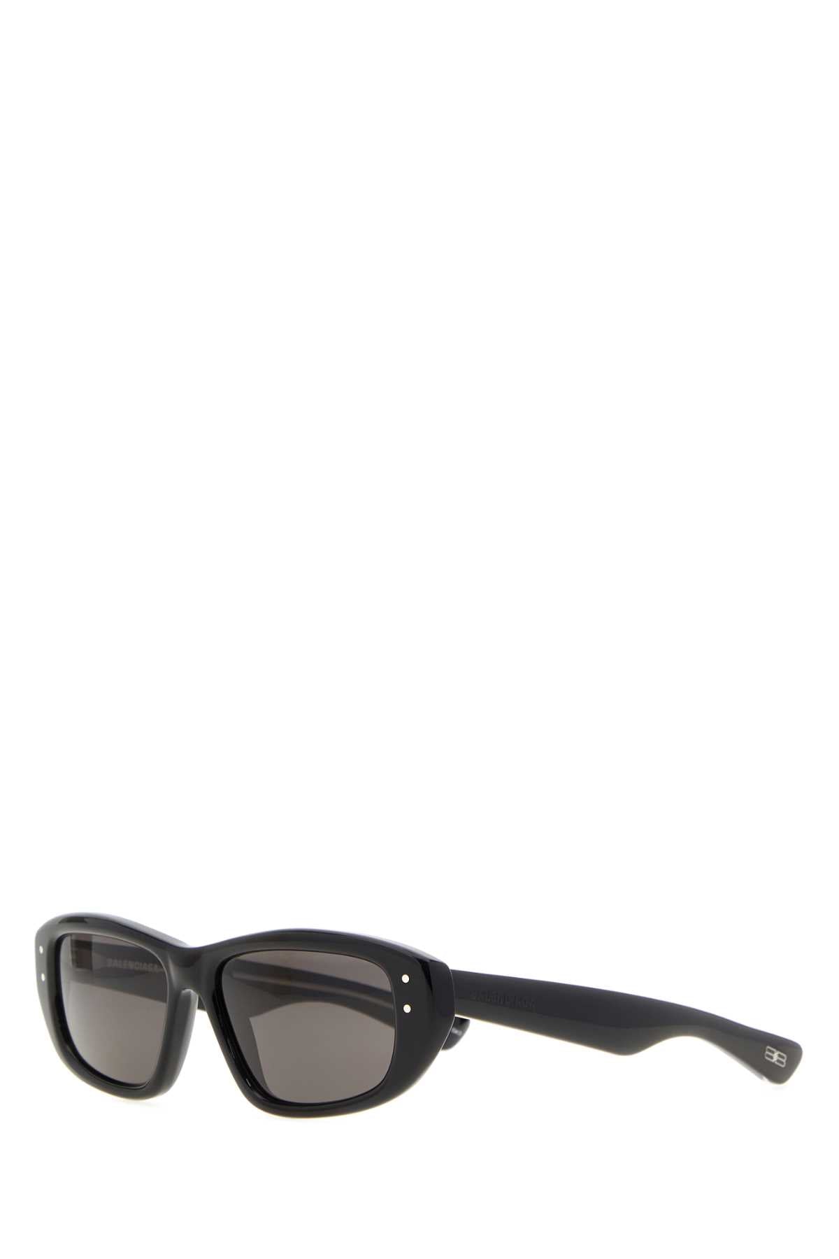 Balenciaga Standar Acetate Frame Sunglasses — Black Exterior