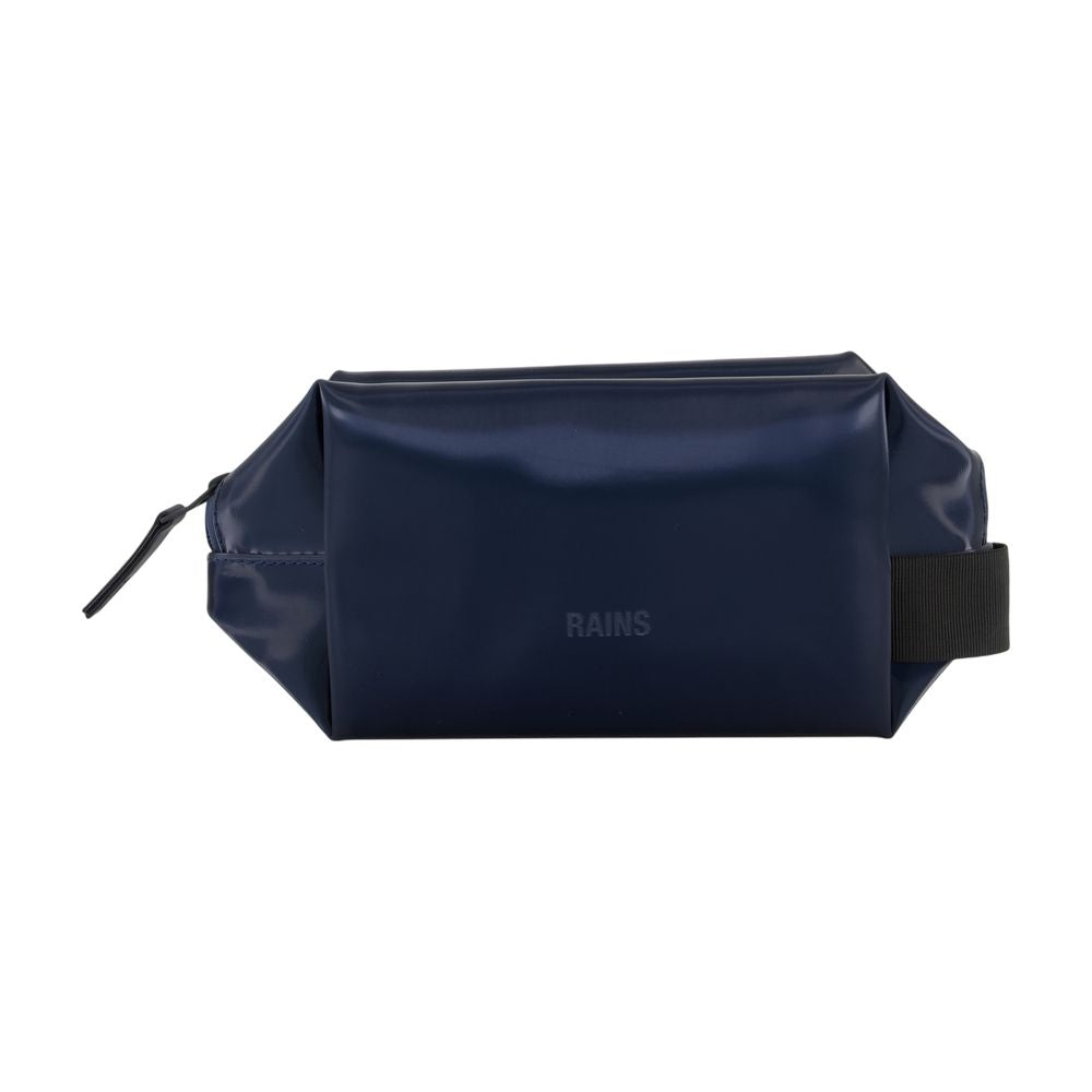 Rains Compact Synthetic Pouch Wash Bag — Navy Wallet