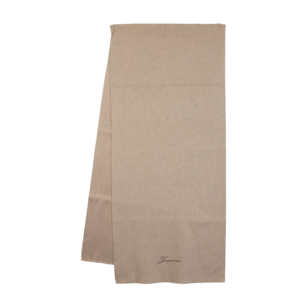 Jacquemus Scarf — Beige Wool Scarfs