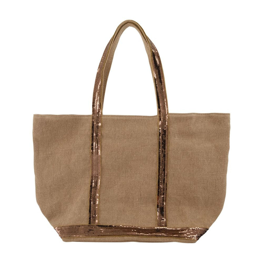 Vanessa Bruno M Shopper Tote Bag — Brown Linen