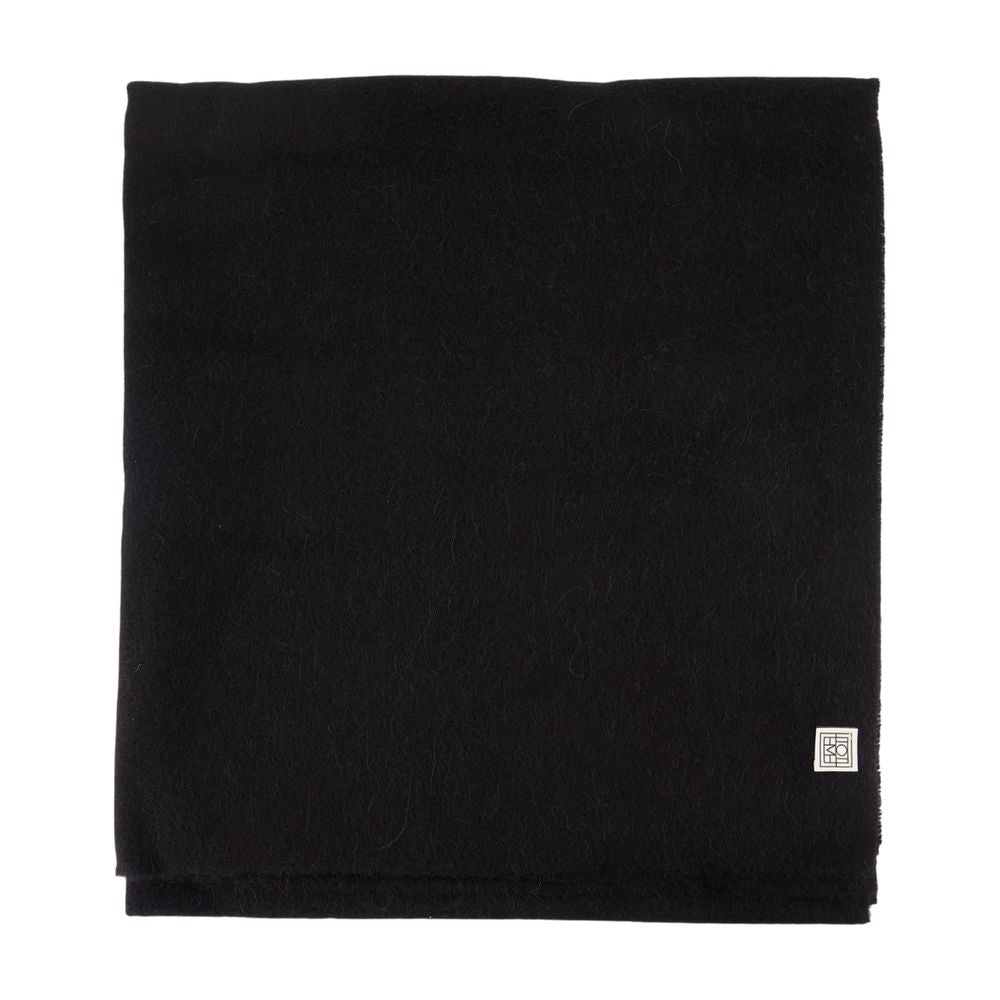 Toteme Wool Scarf — Black Scarfs