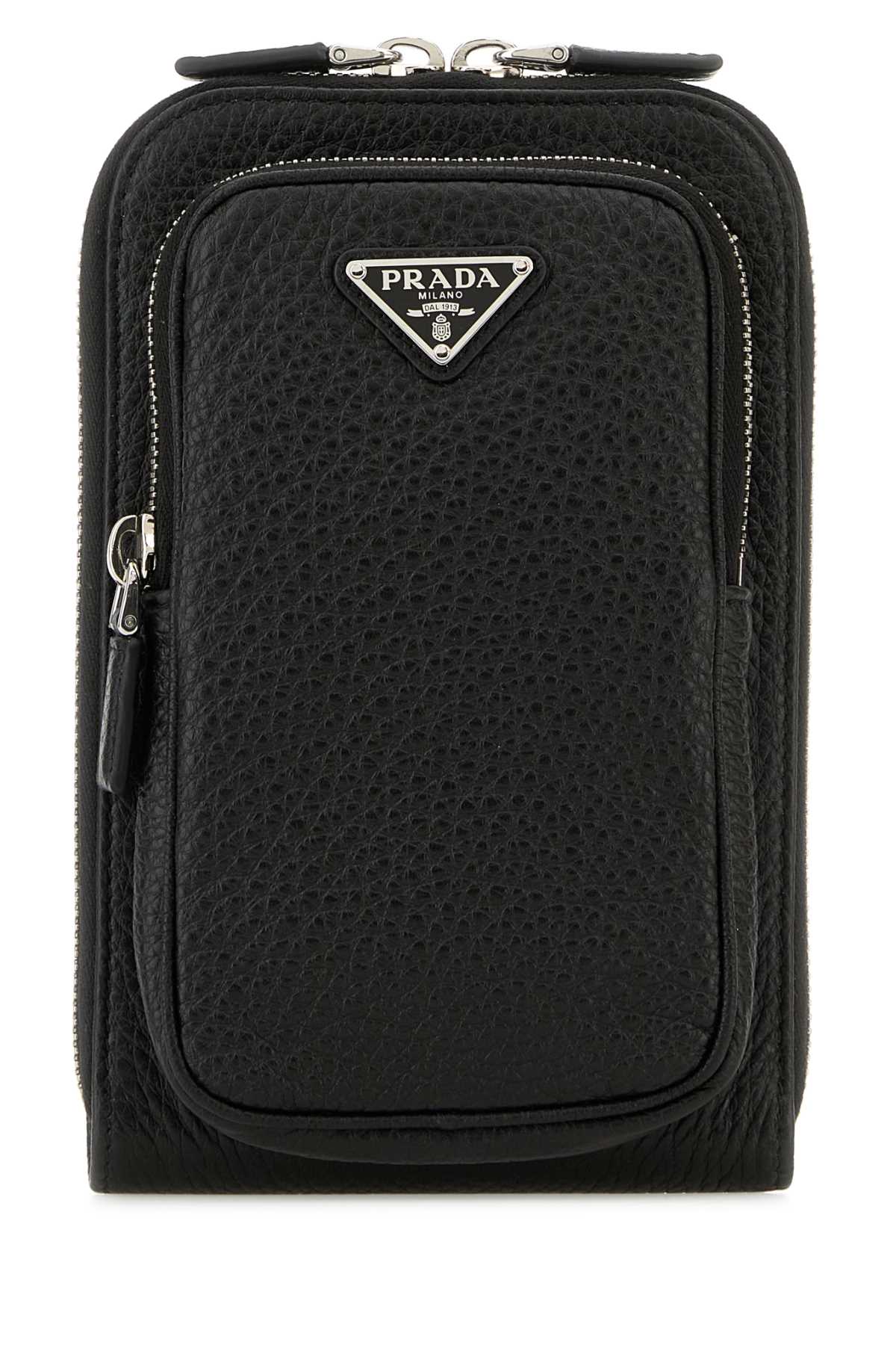Prada Calfleather Phone Case — Black Wallet