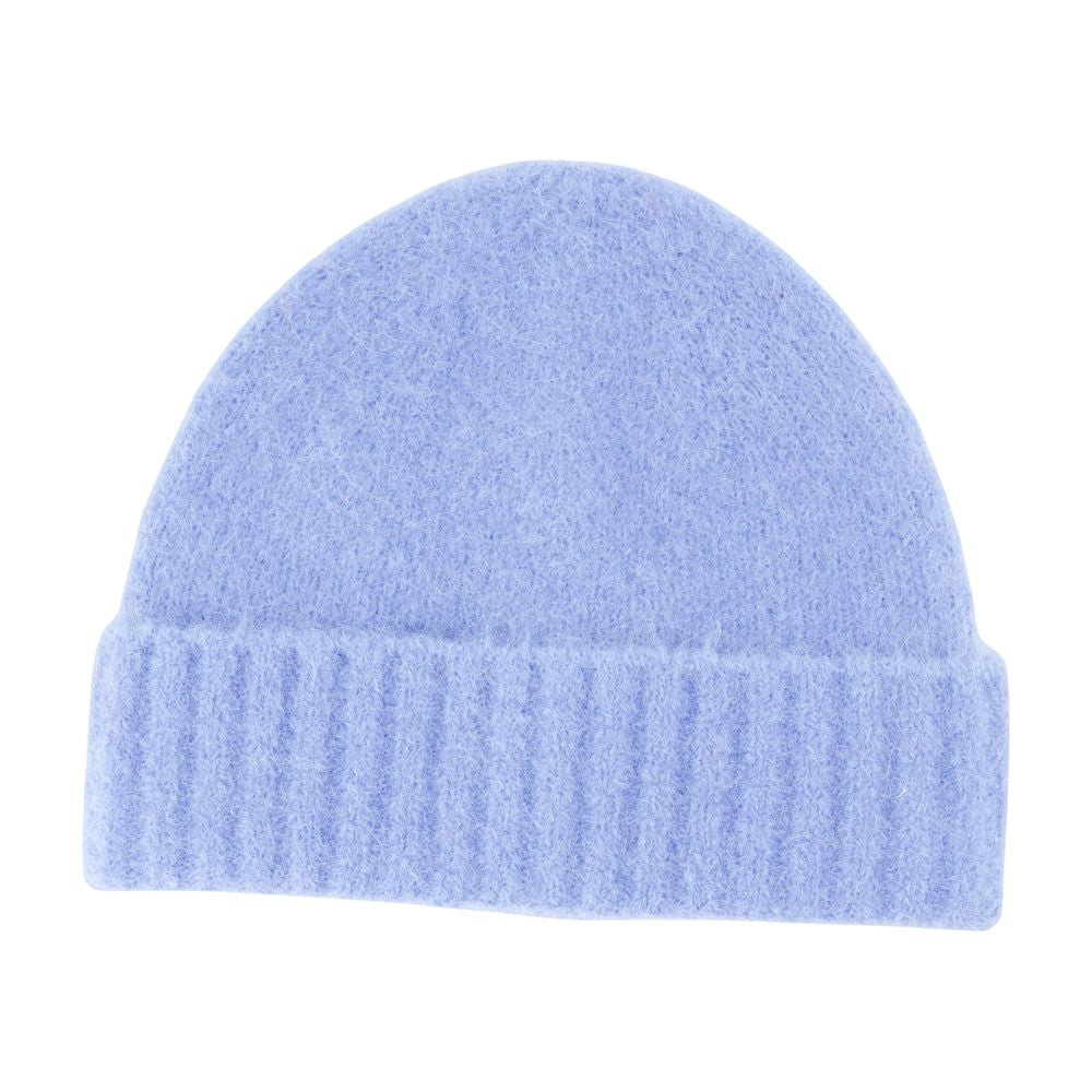 Samsøe F24400056-164020tcx Wool-Knit Beanie — Blue Beanies