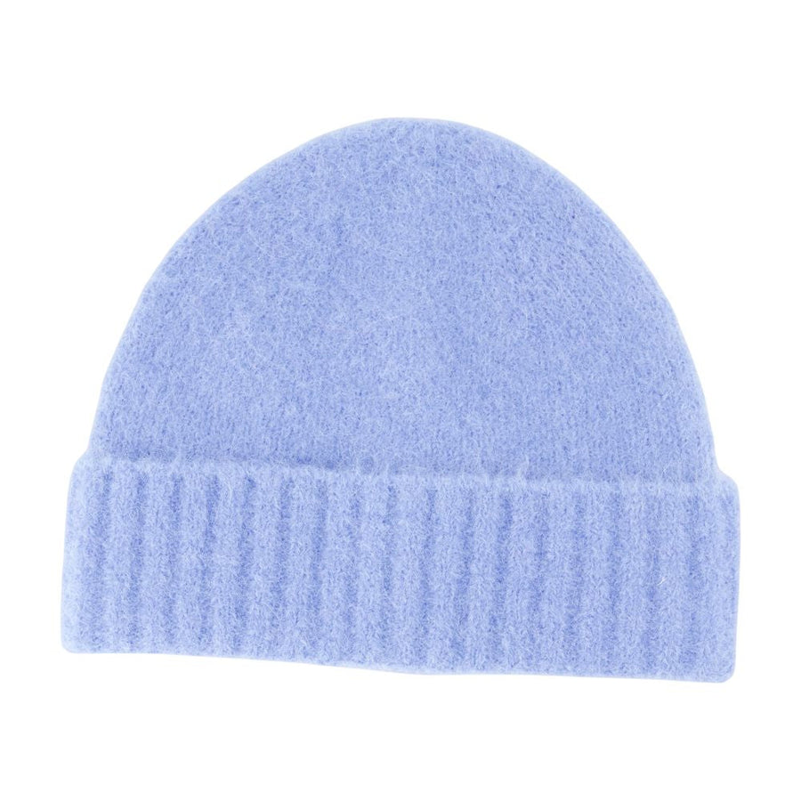 Samsøe F24400056-164020tcx Wool-Knit Beanie — Blue Beanies