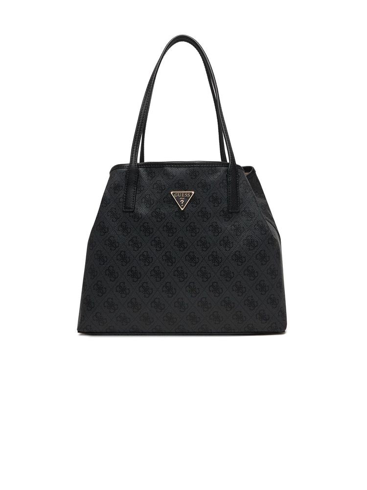 Guess Tote Bag — Black Polyurethane