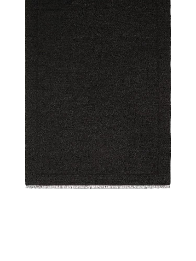 Coccinelle Modal And Silk Blend Scarf — Black Scarfs