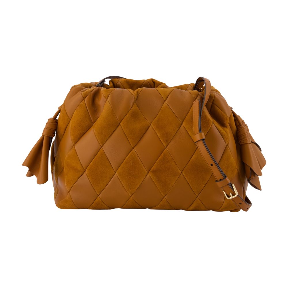 Zimmermann Cloud 91 Medium Clutch — Brown Lambskin
