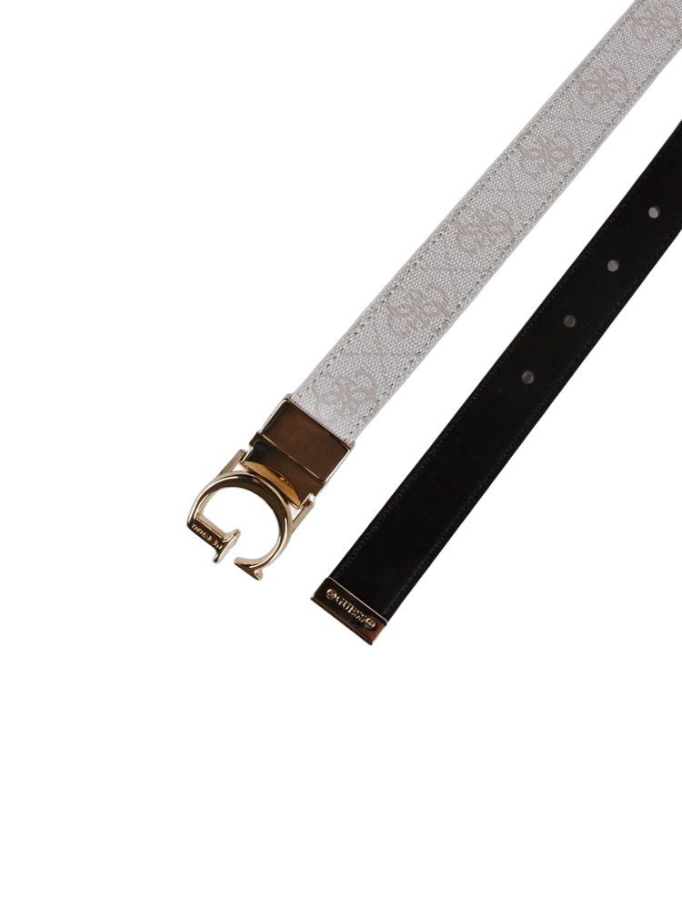 Guess Leona Belt — Beige Polyester