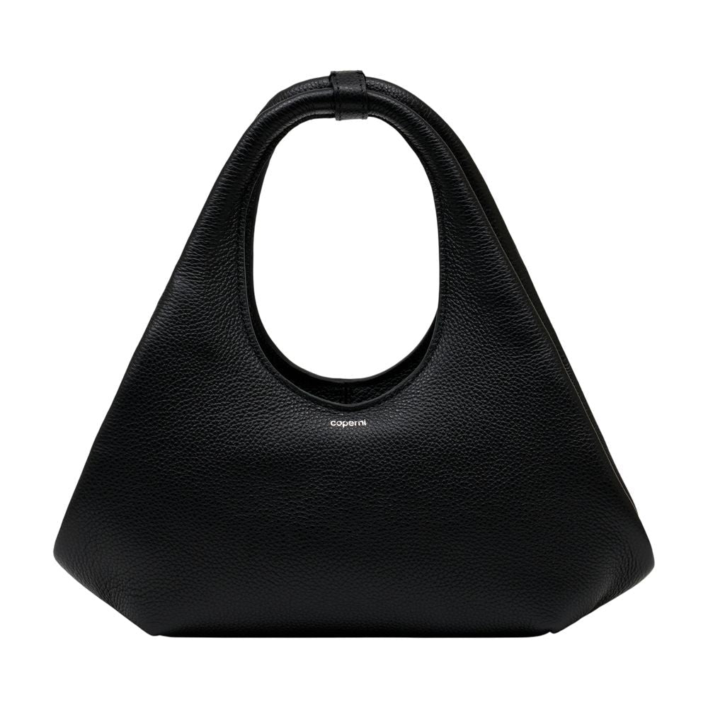 Coperni Pebbled Calfskin Hobo Bag — Black