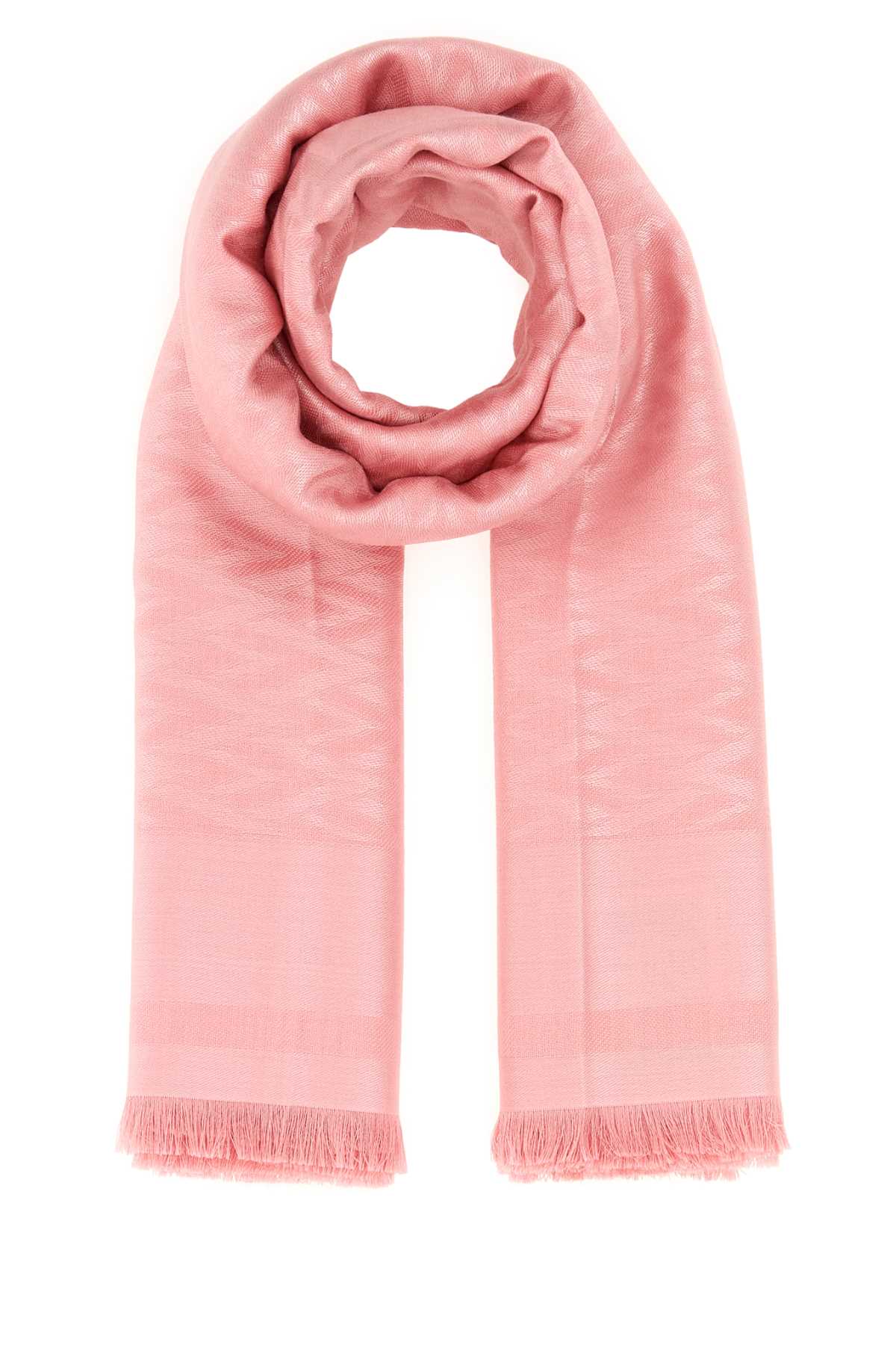 Valentino Garavani Toute Scarf — Pink Exterior: Silk Wool Scarfs