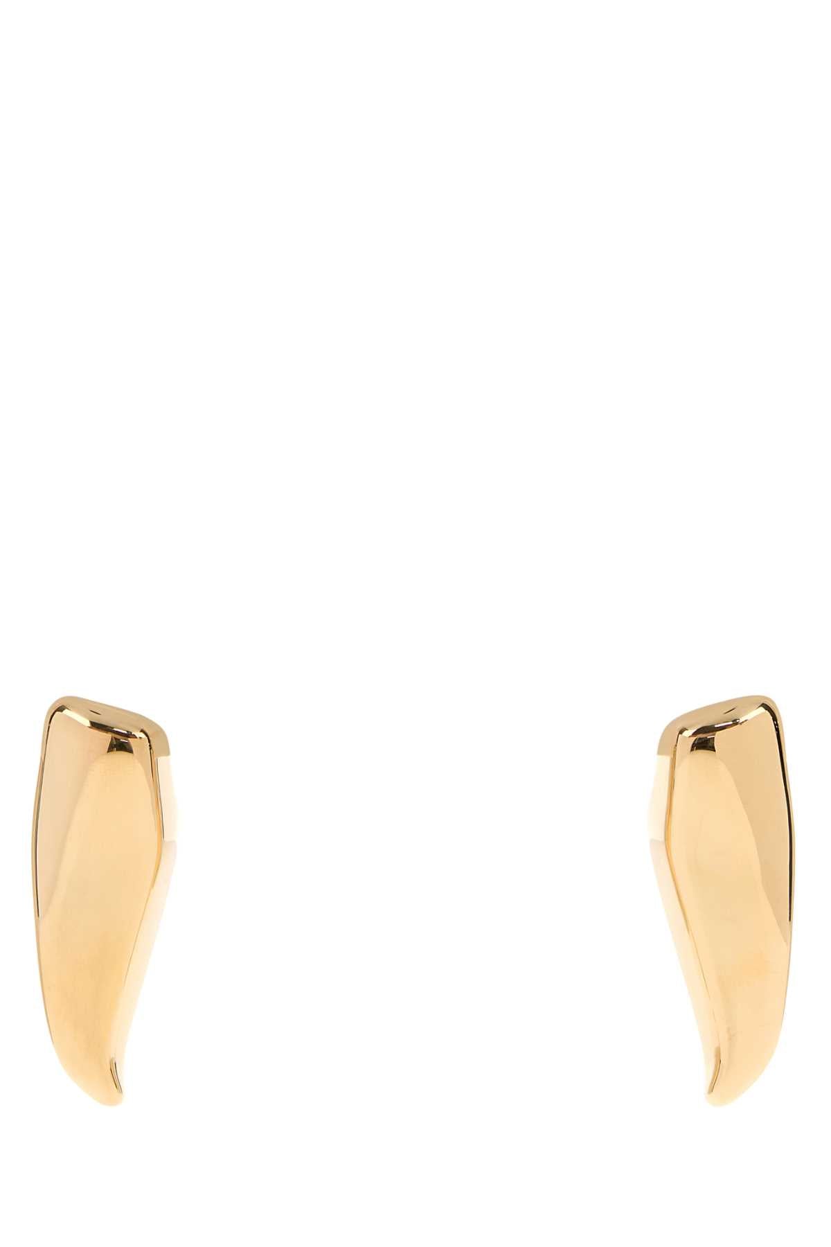 Bottega Veneta Gold-Finished Sterling Silver Earrings — Gold