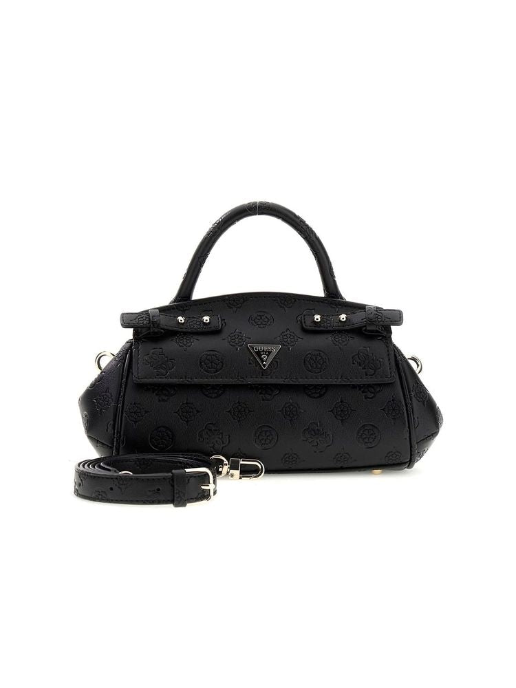 Guess Diana Top Handle Bag — Black Polyurethane