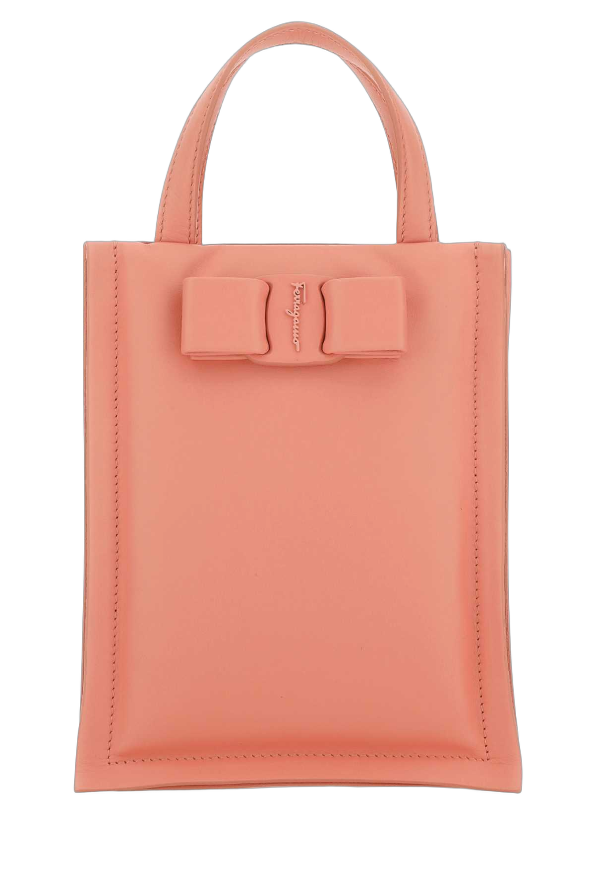 Ferragamo Corallo Top Handle Bag — Pink