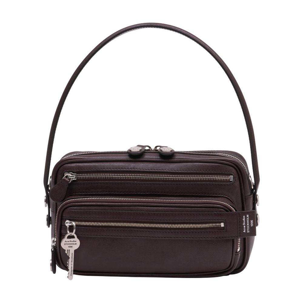 Acne Studios Camero Party Shoulder Bag — Brown Calfskin