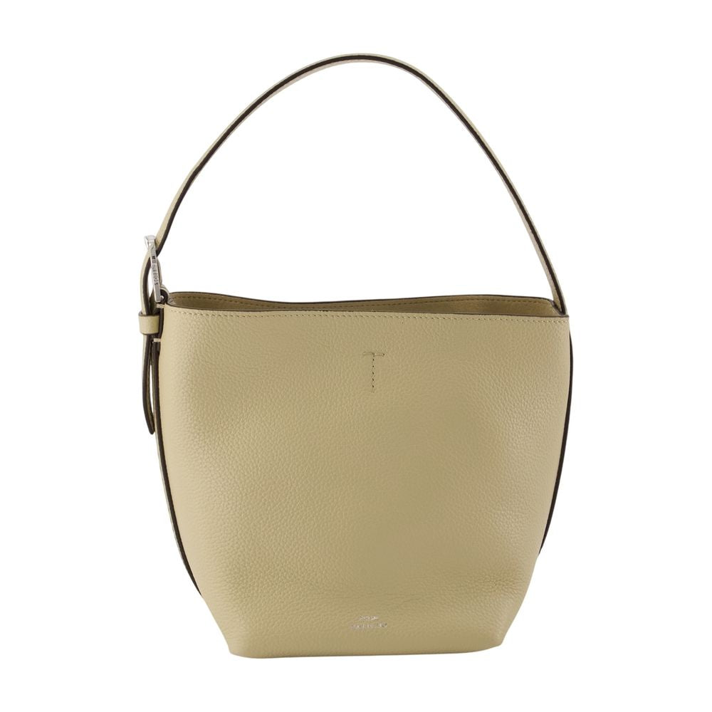 Toteme Petite Belted Shoulder Bag — Beige Calfskin