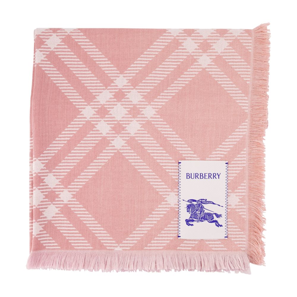 Burberry Scarf — Pink Wool Scarfs