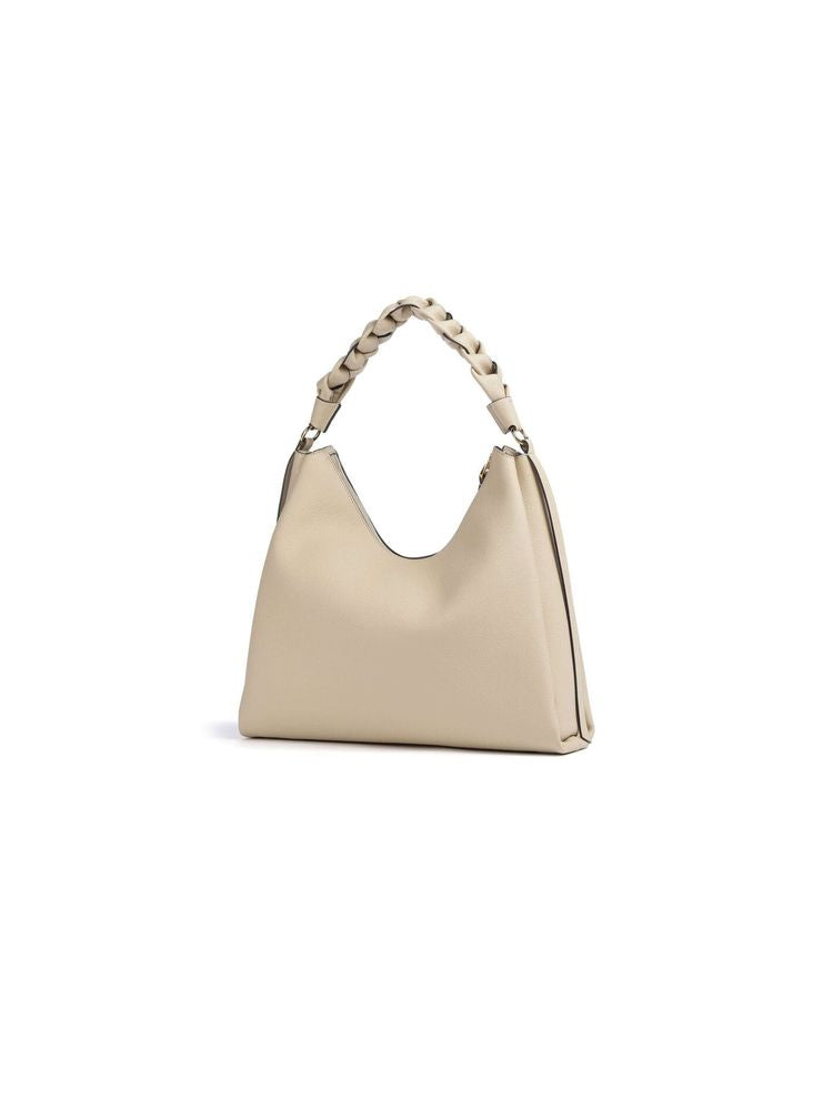 Coccinelle Shoulder Bag — Beige Cowhide