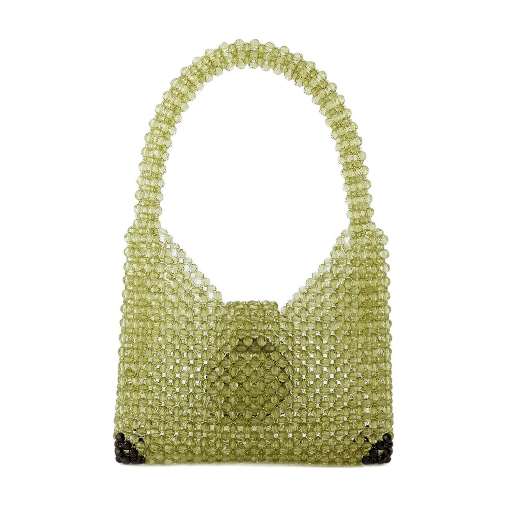 Germanier Beaded Hobo Bag — Green Others