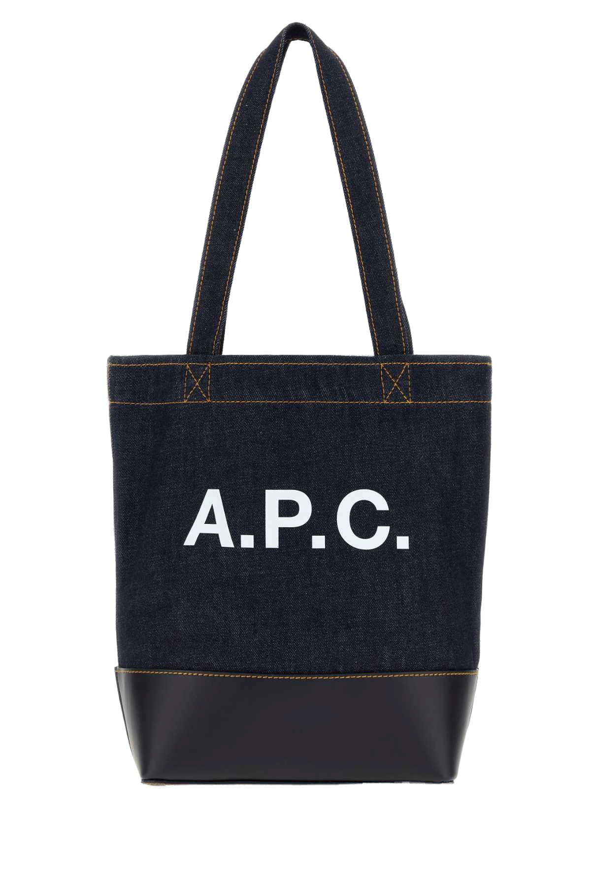 A.p.c. Axel Tote Bag — Navy Exterior: Fabric Leather
