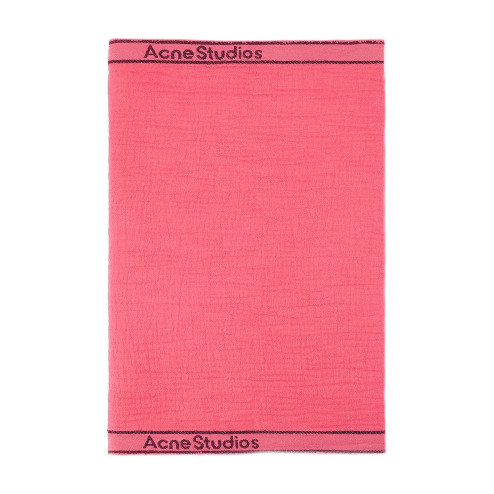 Acne Studios Scarf — Pink Wool Scarfs