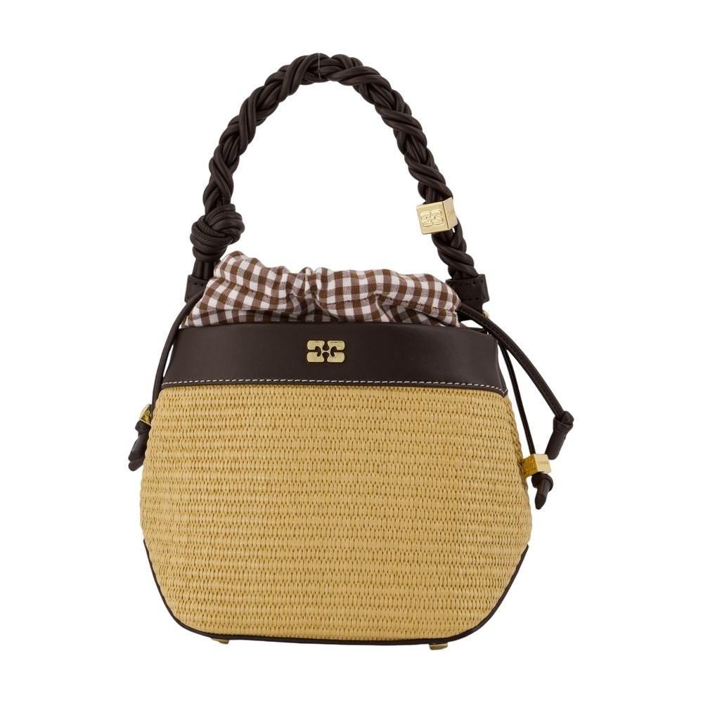 Ganni Shoulder Bag — Brown Synthetic